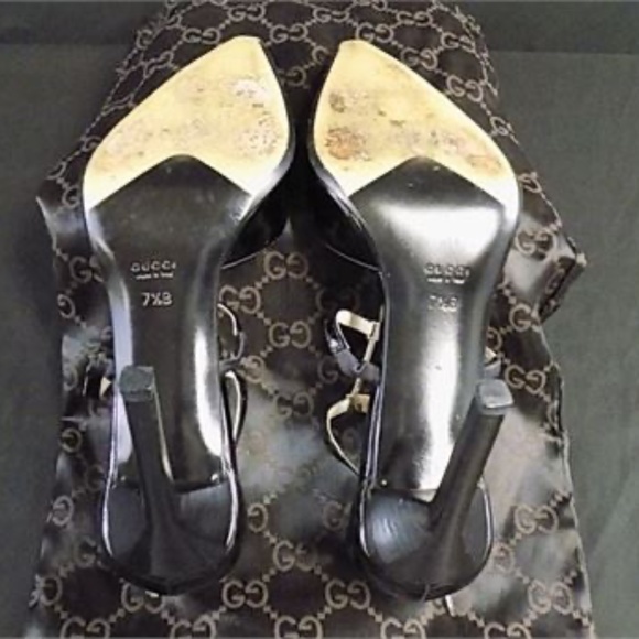 Gucci 101 0452 Pointed Toe 4" Heels, Size:7.5 - Picture 12 of 16